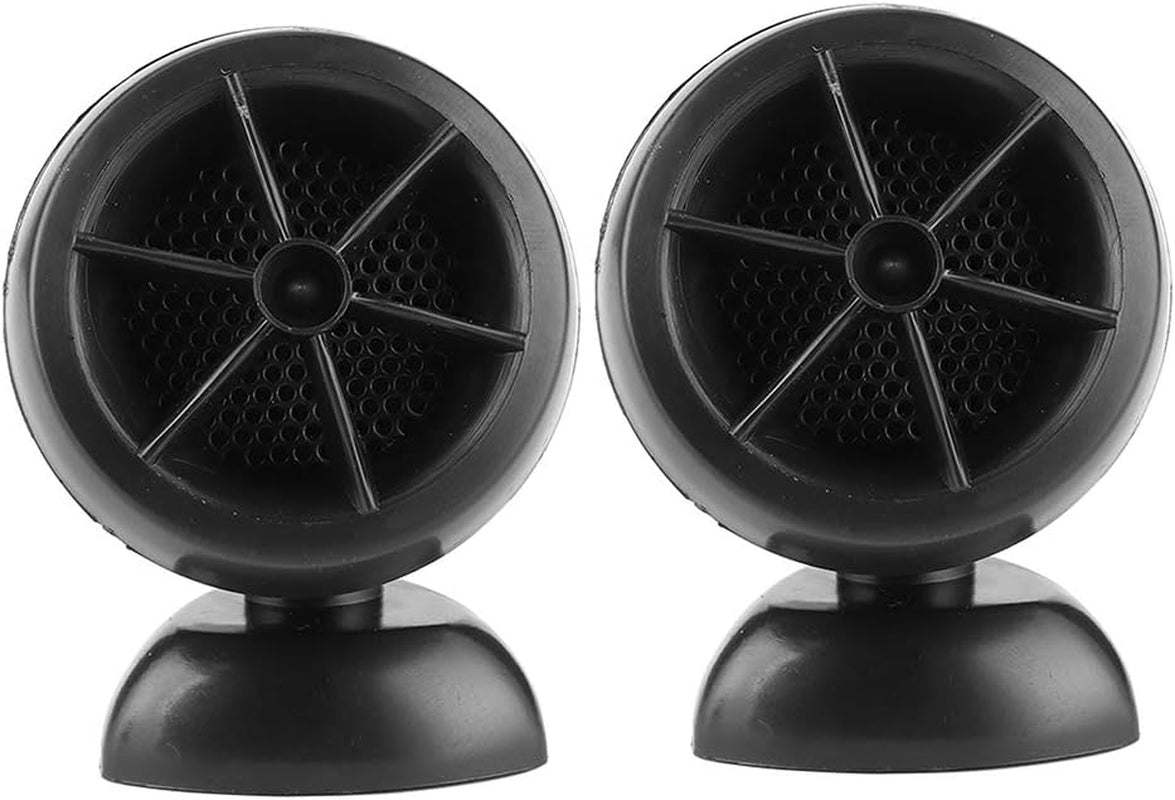 Music Horns Car Audio, Car Speakers 1200W 12V Tweeter Mini Horn Music Dome Loudspeaker Audio Speaker for Car Car Door Speakers Car Audio Tweeters(Black)