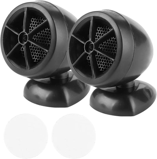 Music Horns Car Audio, Car Speakers 1200W 12V Tweeter Mini Horn Music Dome Loudspeaker Audio Speaker for Car Car Door Speakers Car Audio Tweeters(Black)